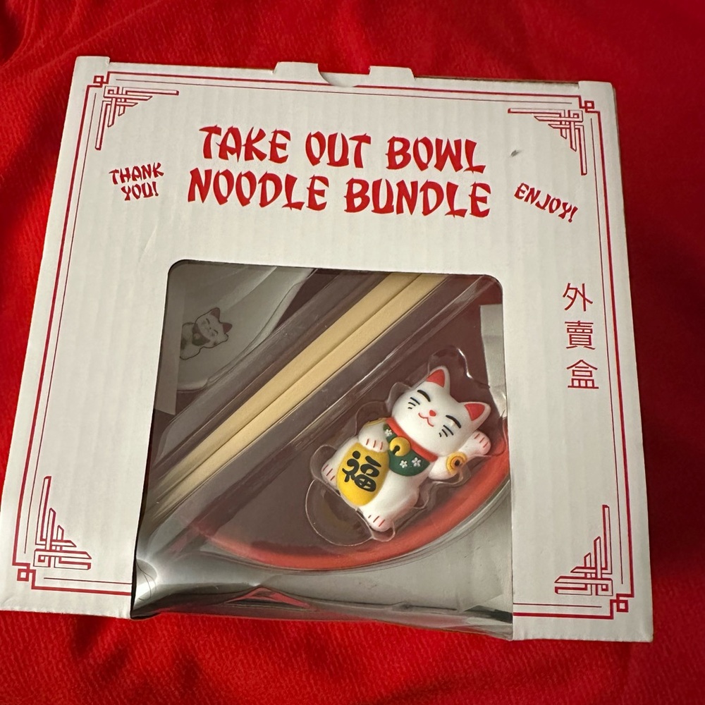Noodle Bowl Set with Chopsticks
